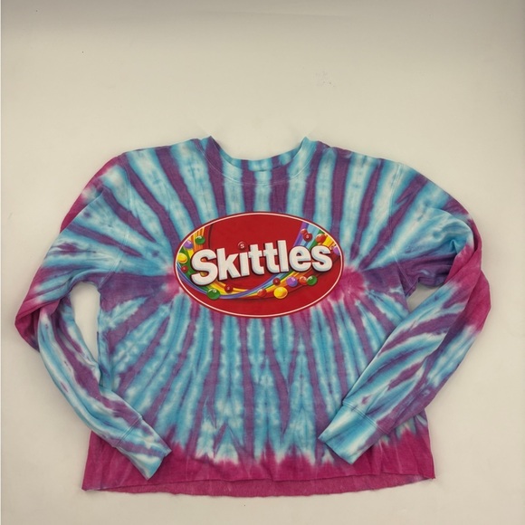 MAD Engine Skittles Tie-Dye Long Sleeve Shirt - Blue and Pink - Picture 8 of 8